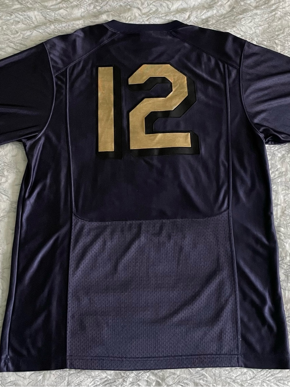 Nike Navy Midshipmen Football Jersey Men’s L #12 Pro Combat Stitched NCAA - Picture 6 of 11